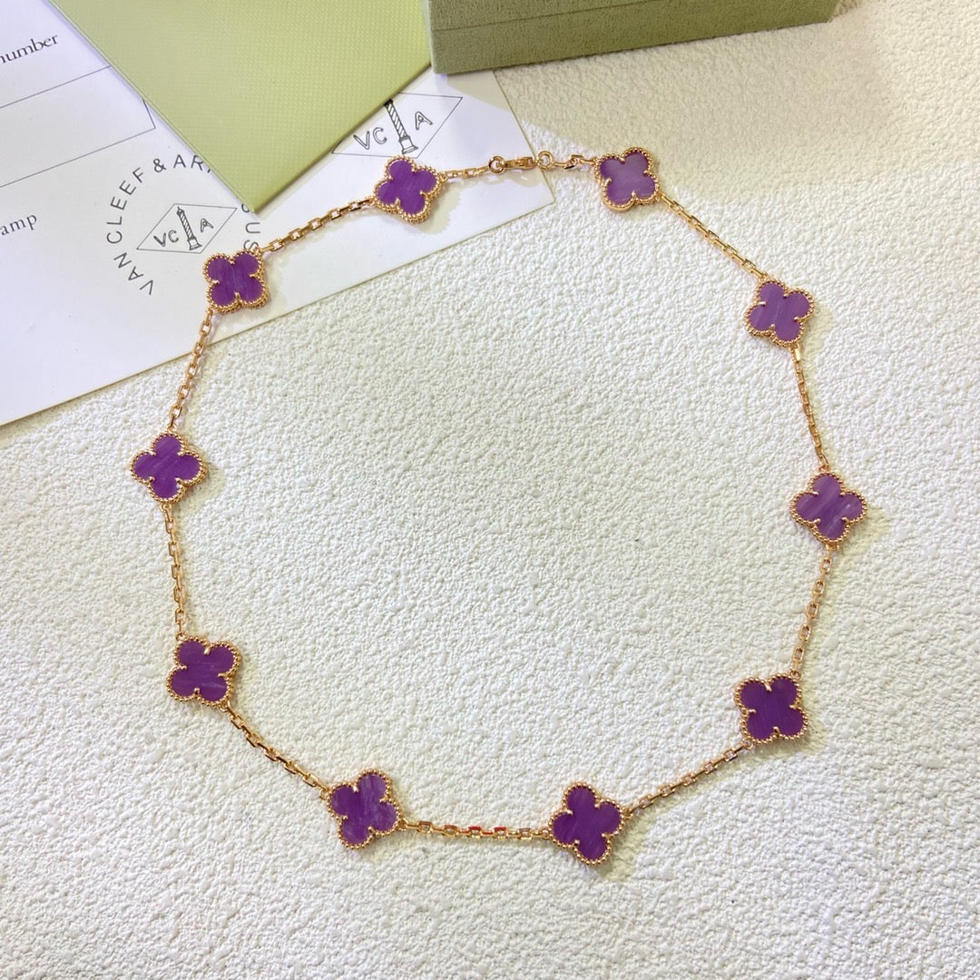 Mysitc CLOVER 10 MOTIVE LILA VIOLETT HALSKETTE