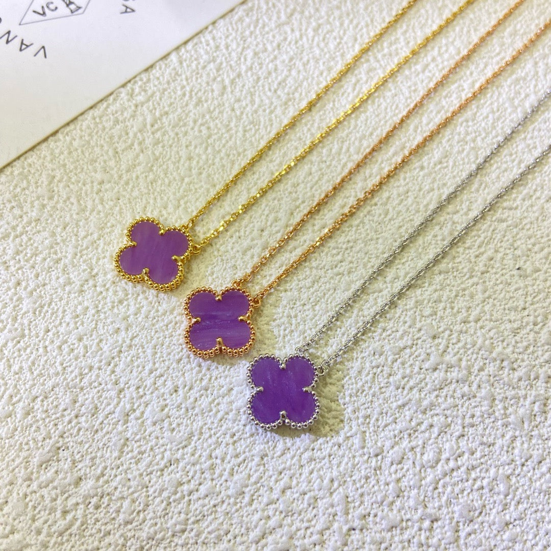 Mystic CLOVER 15MM LILA-VIOLETT HALSKETTE