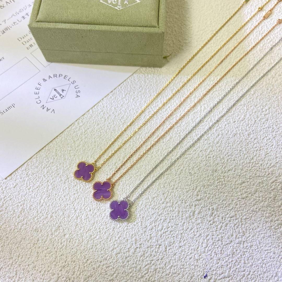 Mystic CLOVER 15MM LILA-VIOLETT HALSKETTE