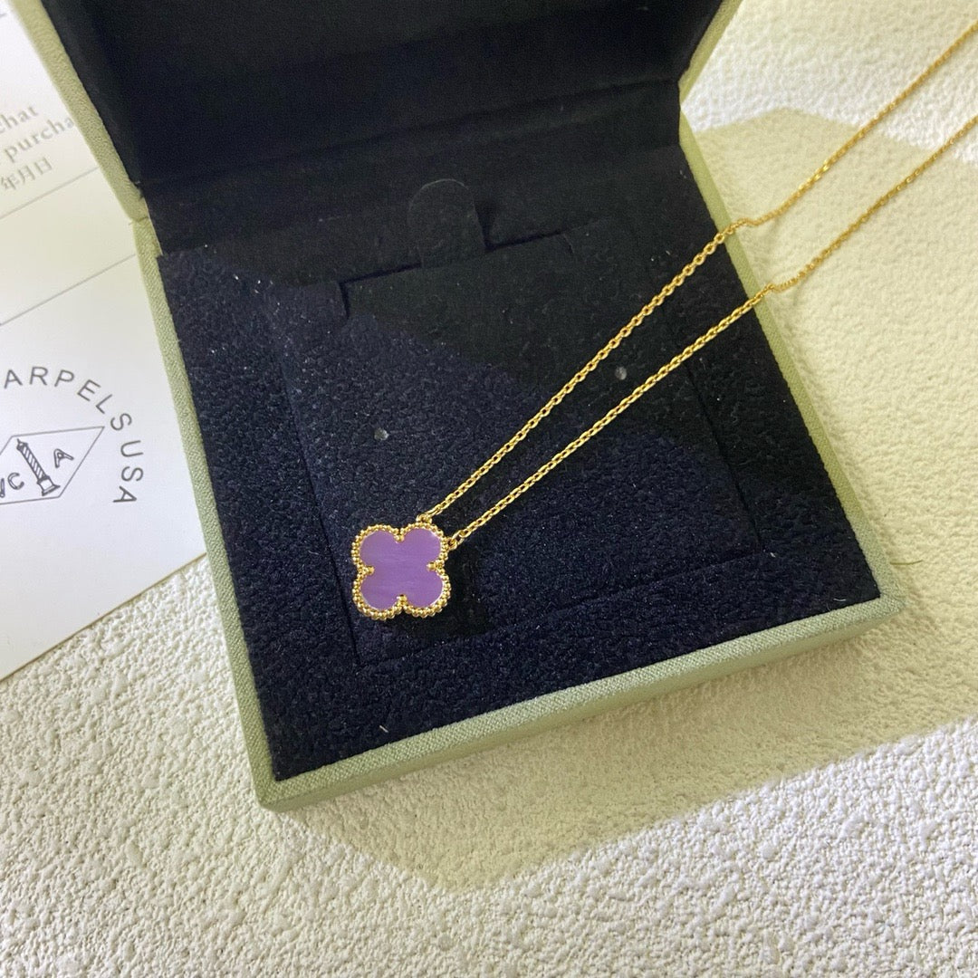 Mystic CLOVER 15MM LILA-VIOLETT HALSKETTE