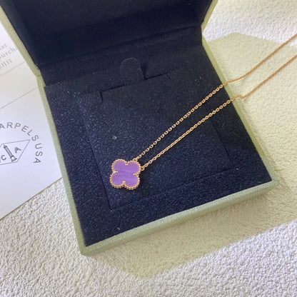 Mystic CLOVER 15MM LILA-VIOLETT HALSKETTE