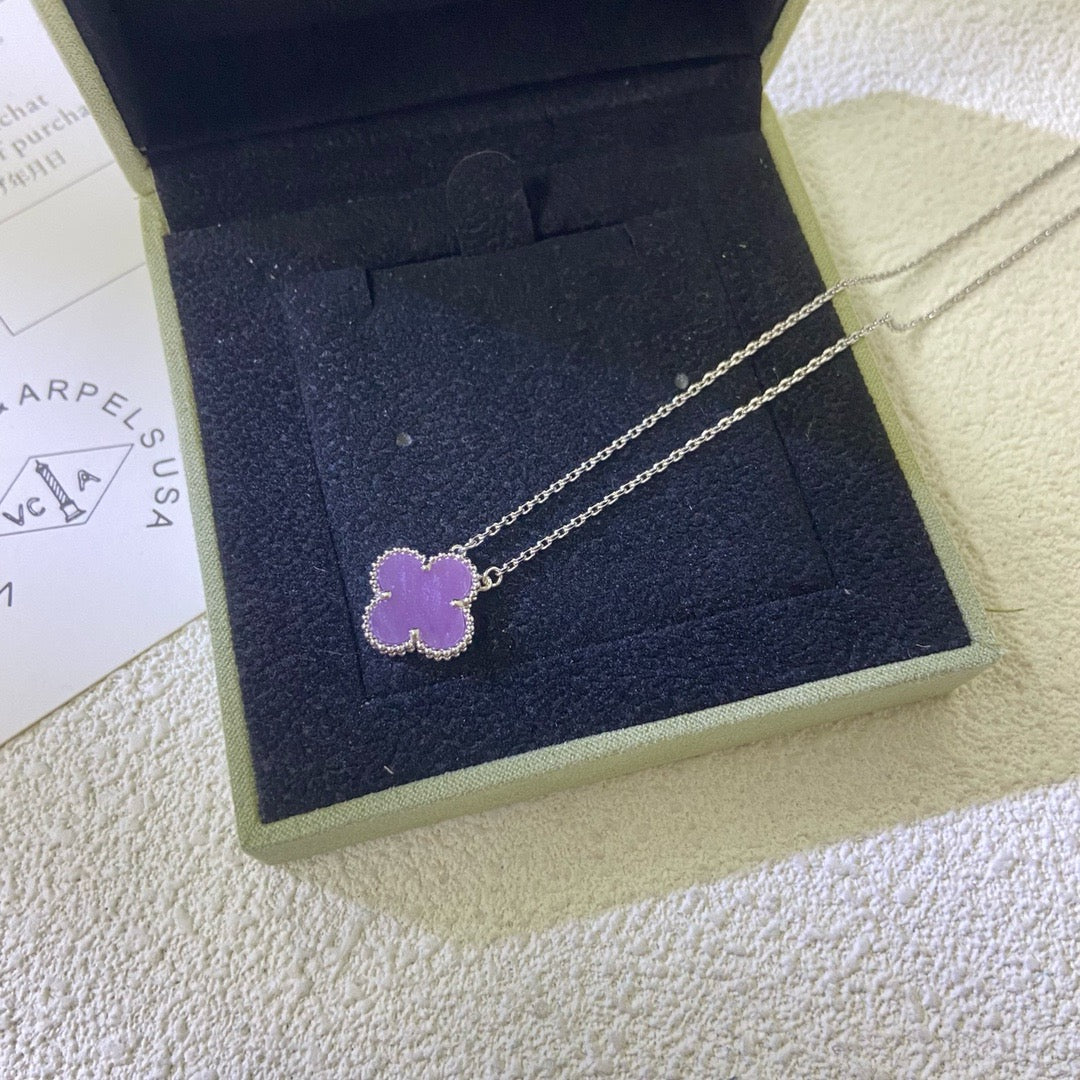 Mystic CLOVER 15MM LILA-VIOLETT HALSKETTE
