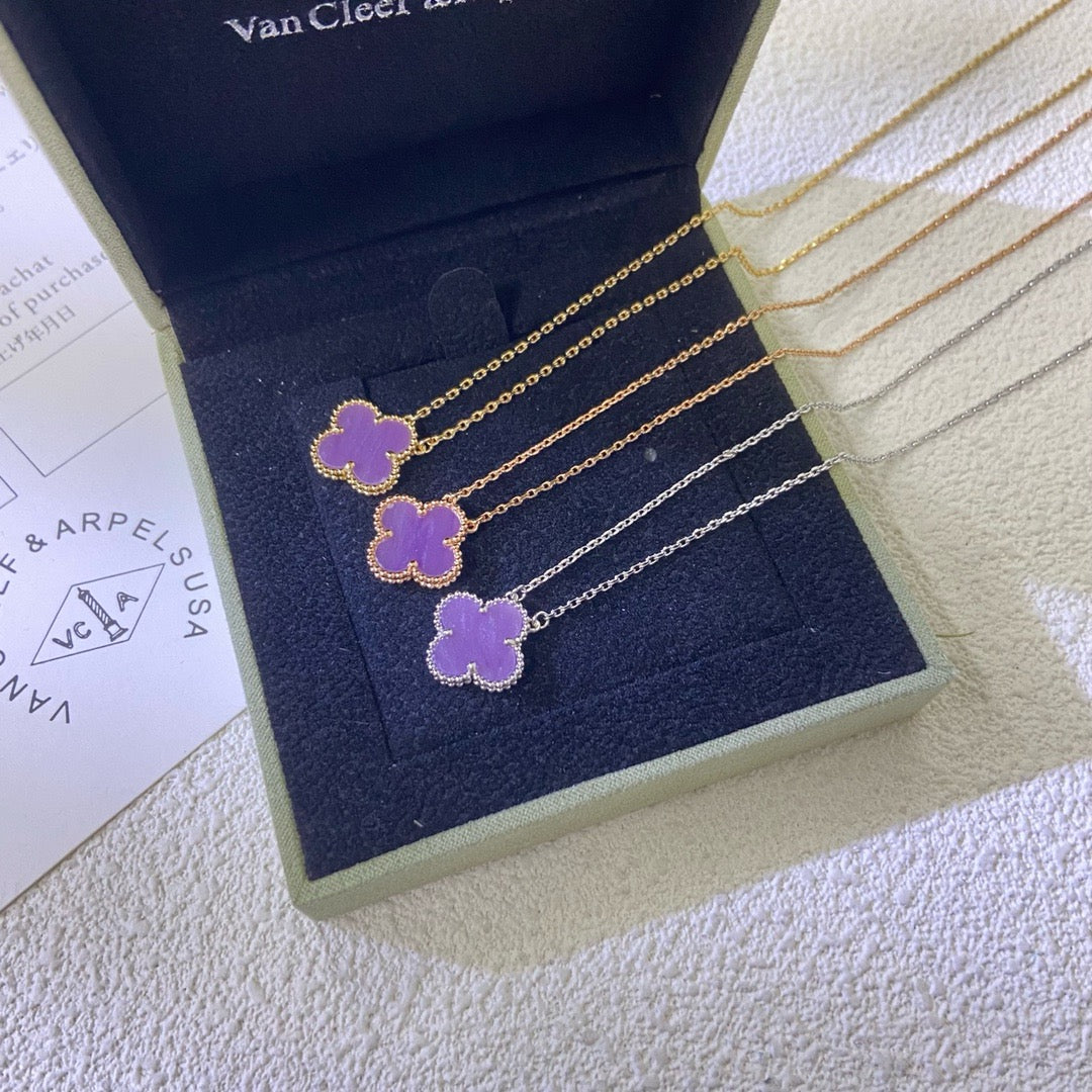 Mystic CLOVER 15MM LILA-VIOLETT HALSKETTE