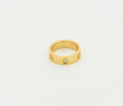 Mysitc LOVE RING 5.5MM 3 DIAMONDS GOLD