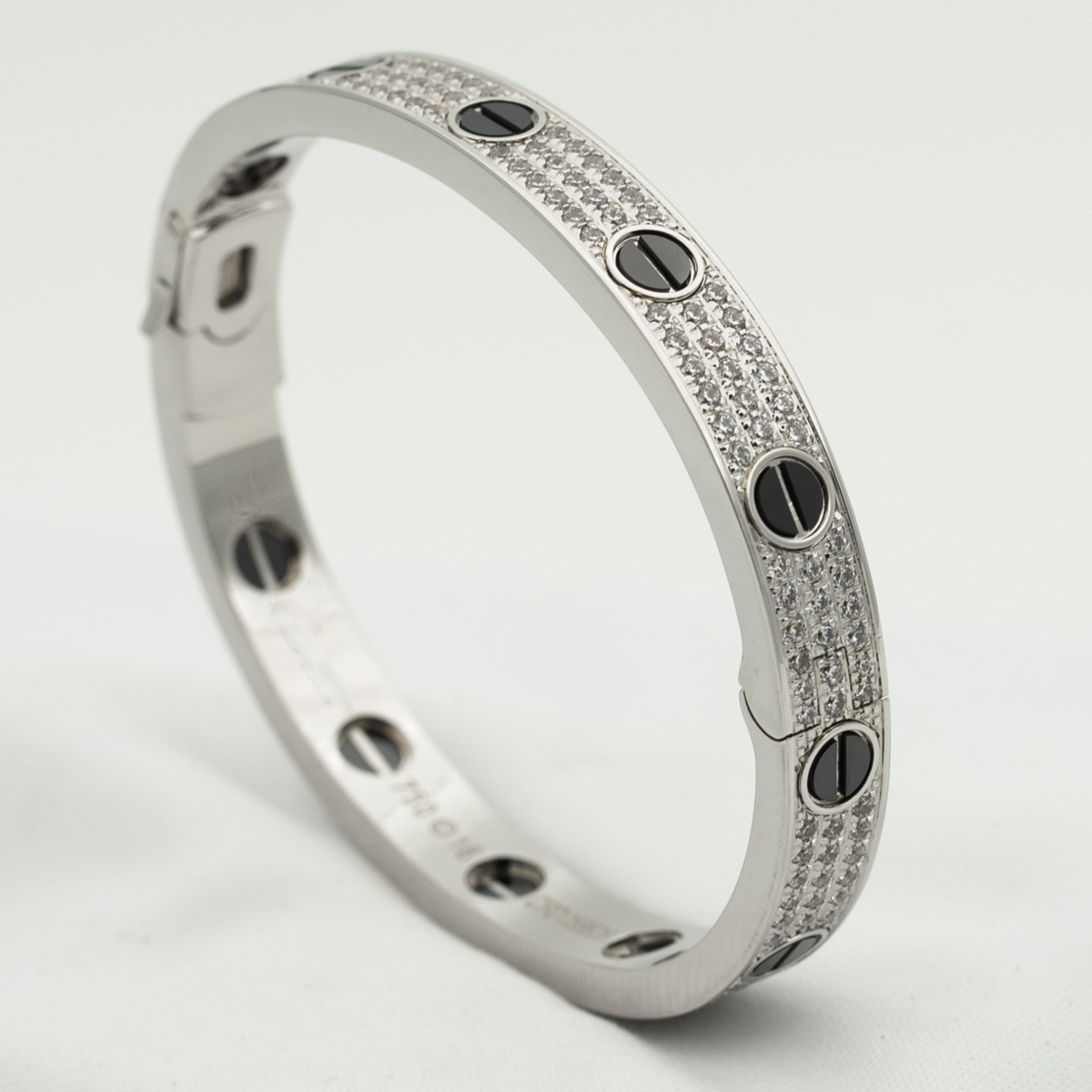Mysitc LOVE BRACELET 6.1MM DIAMOND-PAVED CERAMIC