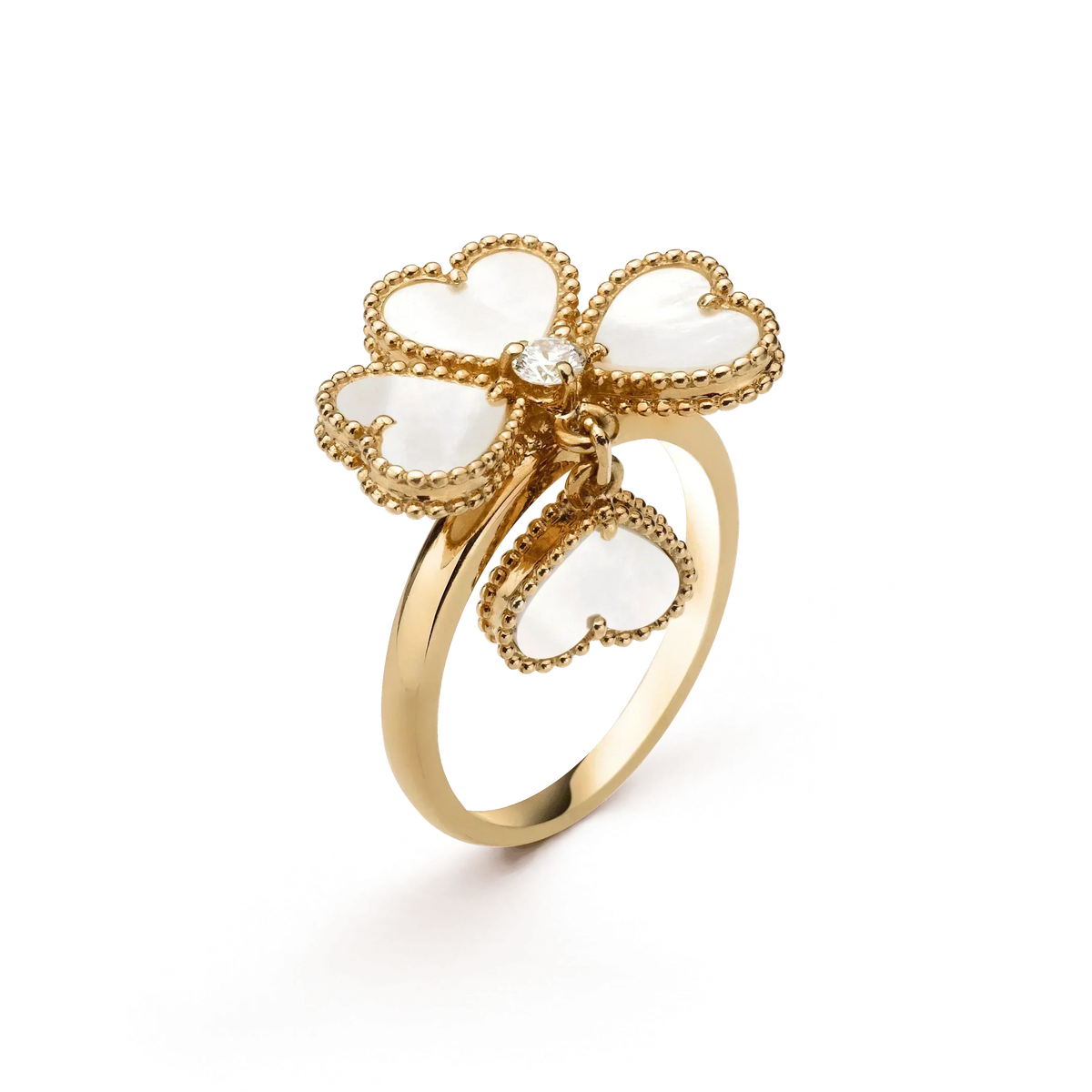 Mysitc SWEET CLOVER WHITE MOP RING