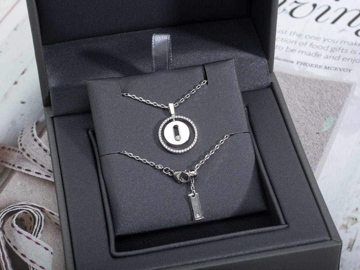 [Mystic ]Mystic  MOVE PM NECKLACE SILVER DIAMOND