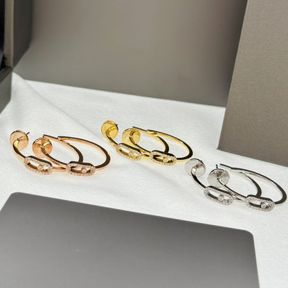 [Mystic ]CREOLES MOVE UNO PM DIAMOND EARRINGS