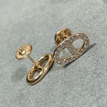 Mystic HM Vollständig Diamant Schweineschnauze Nasenstecker Ohrringe