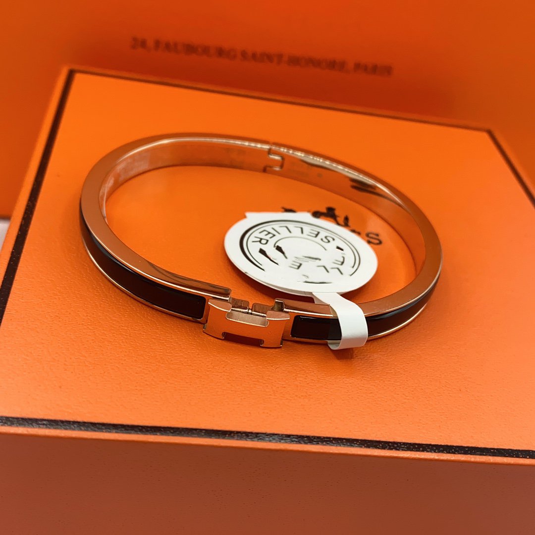 Mystic CLASSIC HM CLIC SCHWARZ 8MM EMAILLE-ARMBAND