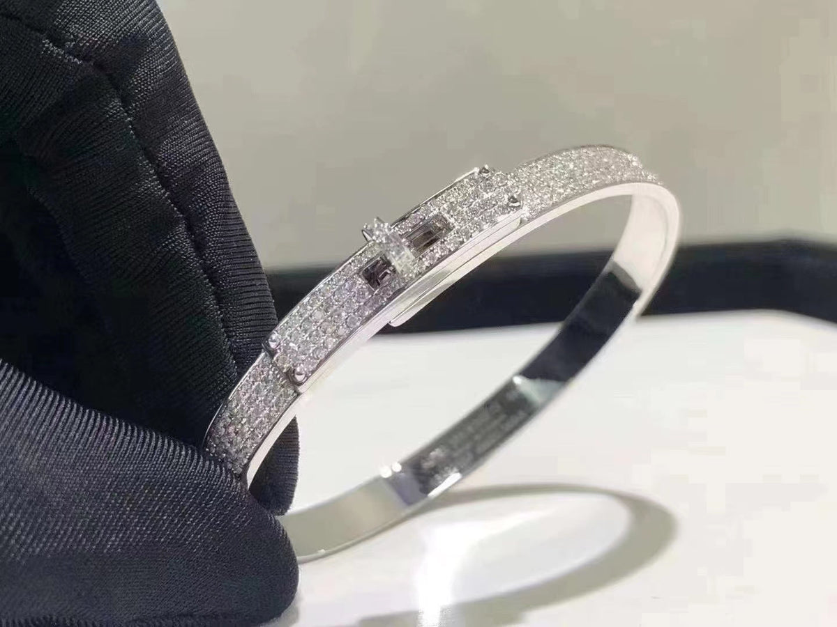 Mysitc HM KELLY BRACELET IN SILVER AND FULL PAVE DIAMOND