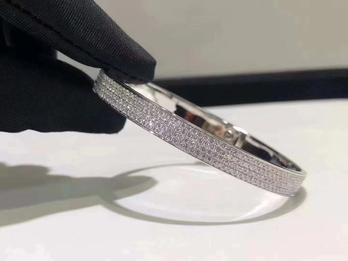 Mysitc HM KELLY BRACELET IN SILVER AND FULL PAVE DIAMOND