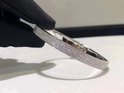 Mysitc HM KELLY BRACELET IN SILVER AND FULL PAVE DIAMOND