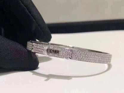 Mysitc HM KELLY BRACELET IN SILVER AND FULL PAVE DIAMOND