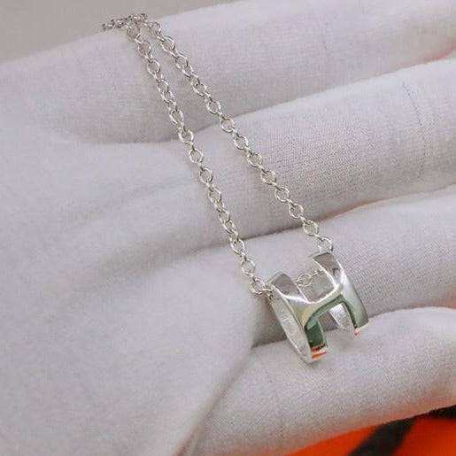 Mysitc HM NECKLACE H LETTER OVAL SERIES