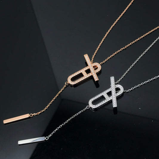Mysitc HM NECKLACE PLATINUM ROSE GOLD DIAMOND