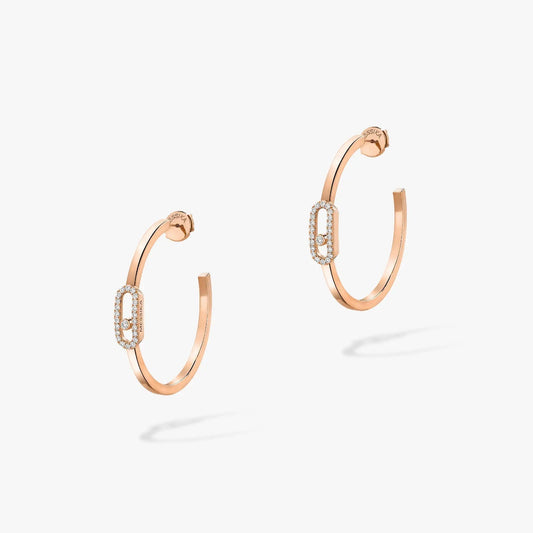[Mystic ]CREOLES MOVE UNO PM DIAMOND EARRINGS