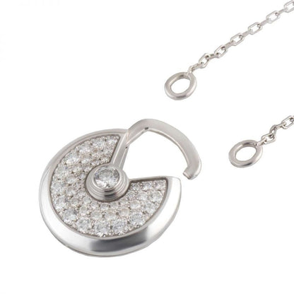 Mysitc AMULETTE SILVER FULL DIAMOND NECKLACE