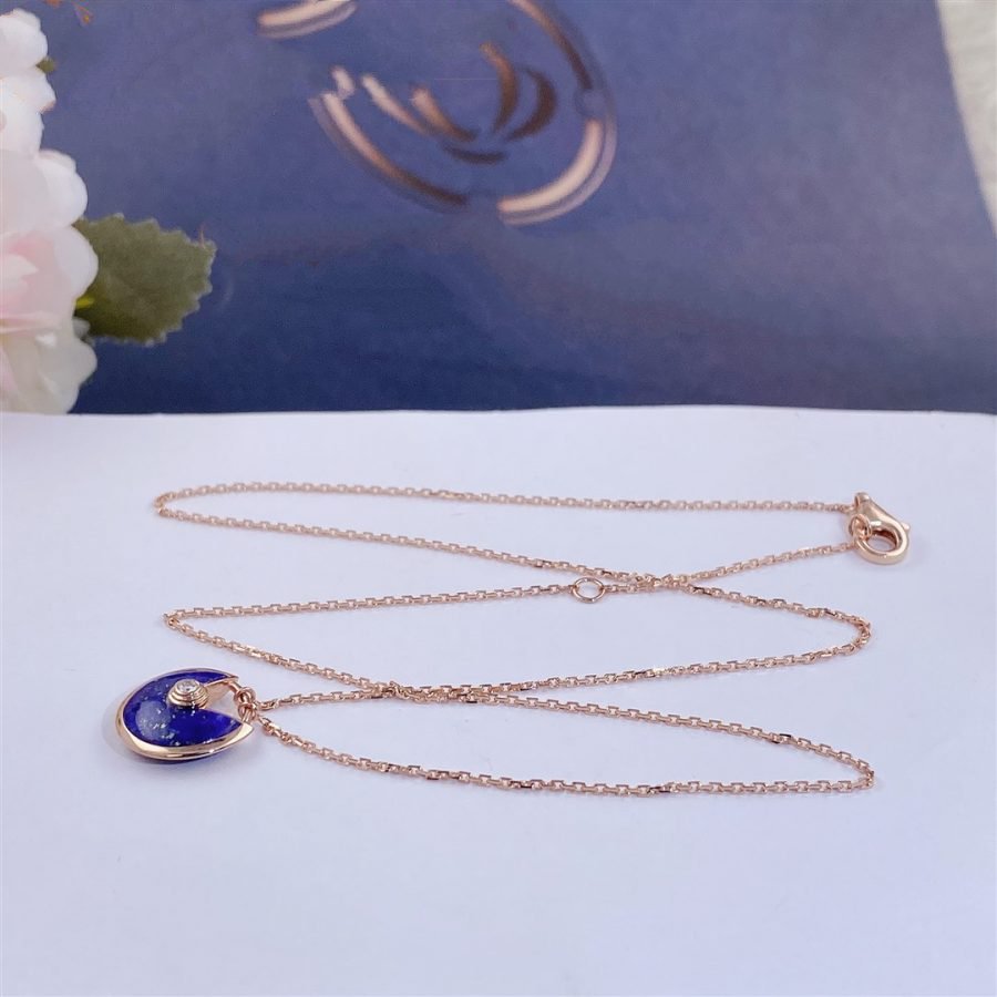 Mysitc AMULETTE ROSE GOLD AGATE NECKLACE