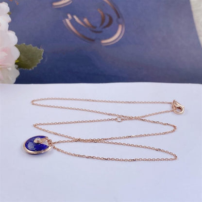 Mysitc AMULETTE ROSE GOLD AGATE NECKLACE