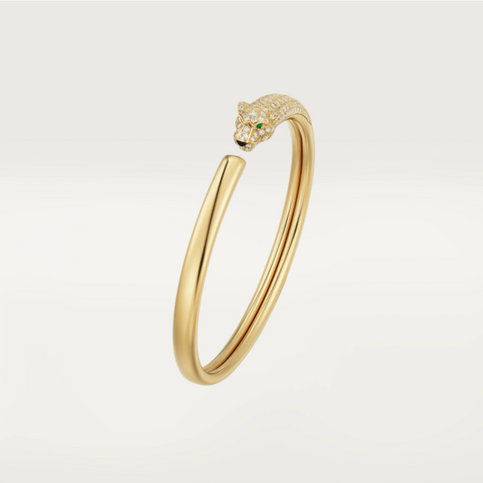 Mysitc PANTHERE GOLD DIAMOND OPEN BRACELET