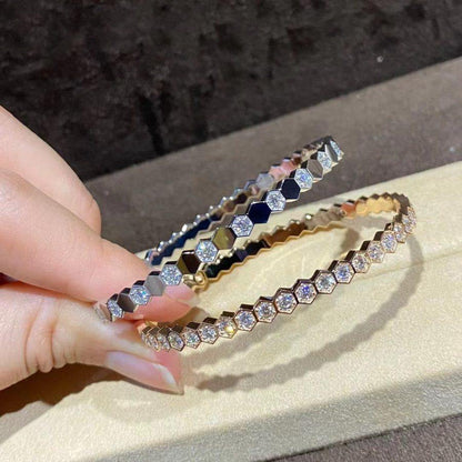 Mysitc BEE LOVE GOLD BRACELET FULL DIAMOND