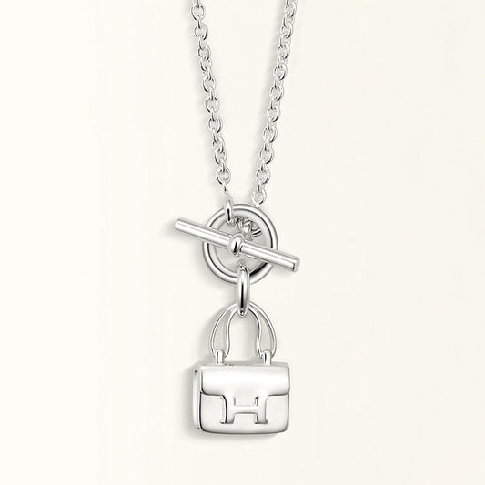 Mysitc POP H PEDANT SILVER NECKLACE