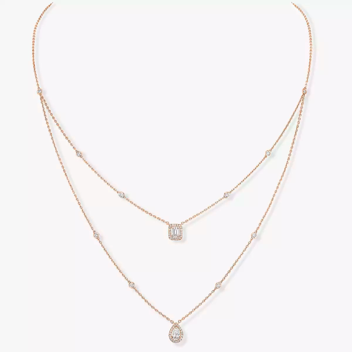 [Mystic ]Diamantkette My Twin 2 Reihen