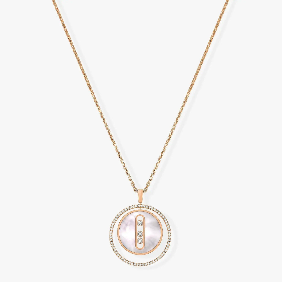 [Mystic ]Mystic  MOVE MM NACRE BLANCHE DIAMOND NECKLACE