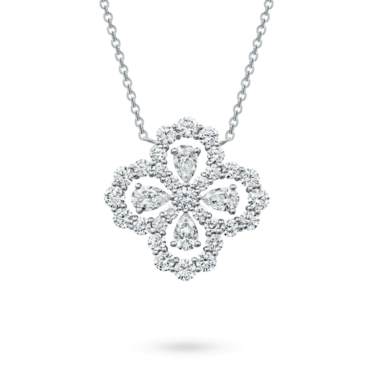 Mysitc LOOP NECKLACE FULL MOTIF DIAMOND 16MM MULTIPLE COLORS
