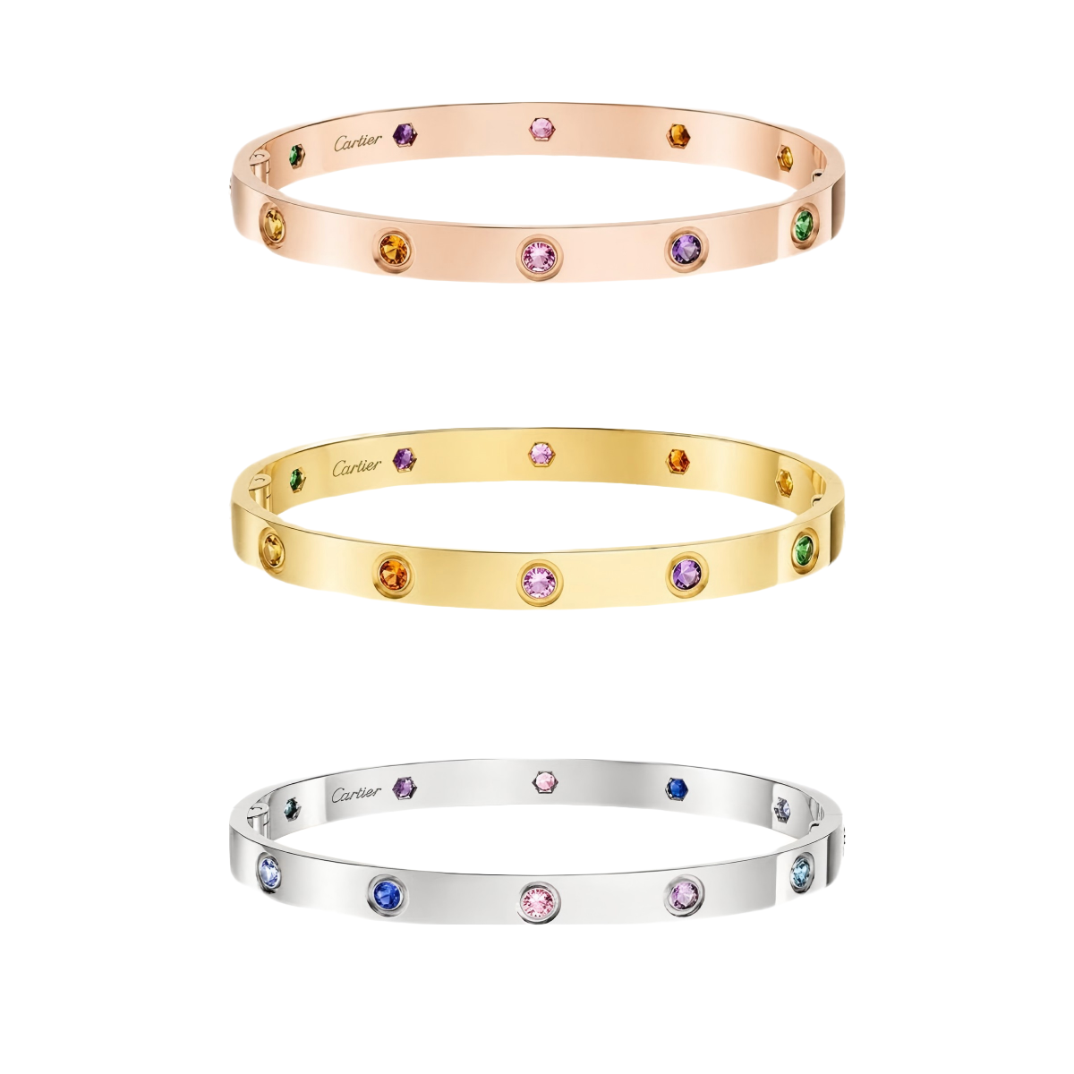[Mysitc ] 2026 RAINBOW LOVE BRACELET 6.1MM  10 DIAMONDS