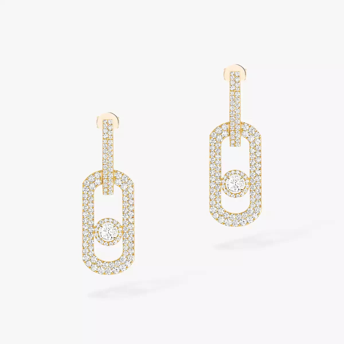 [Mystic ]So Move XL Pave_-Set Diamond Pendant Earrings