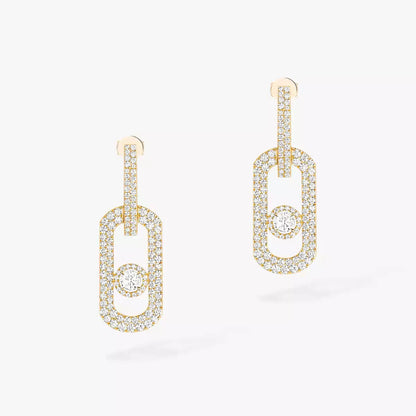 [Mystic ]So Move XL Pave_-Set Diamond Pendant Earrings