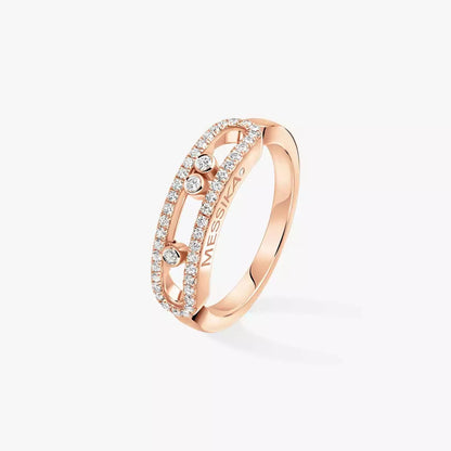 [Mystic ] Baby Move Gold Diamond Pave_ Ring