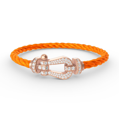 Mystic FORCE GROSSES HUFEISEN VOLL DIAMANT ARMREIF ROSÉGOLD
