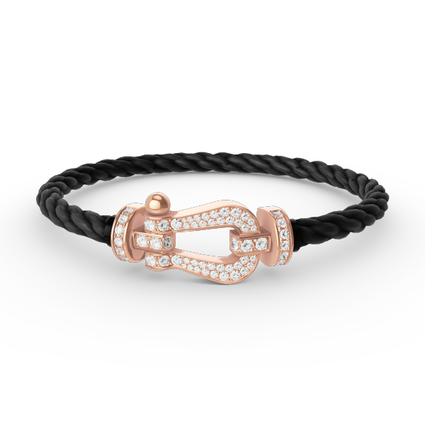 Mystic FORCE GROSSES HUFEISEN VOLL DIAMANT ARMREIF ROSÉGOLD