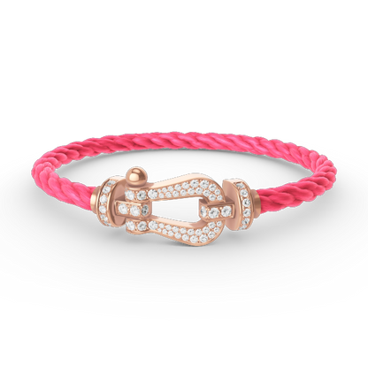 Mystic FORCE GROSSES HUFEISEN VOLL DIAMANT ARMREIF ROSÉGOLD