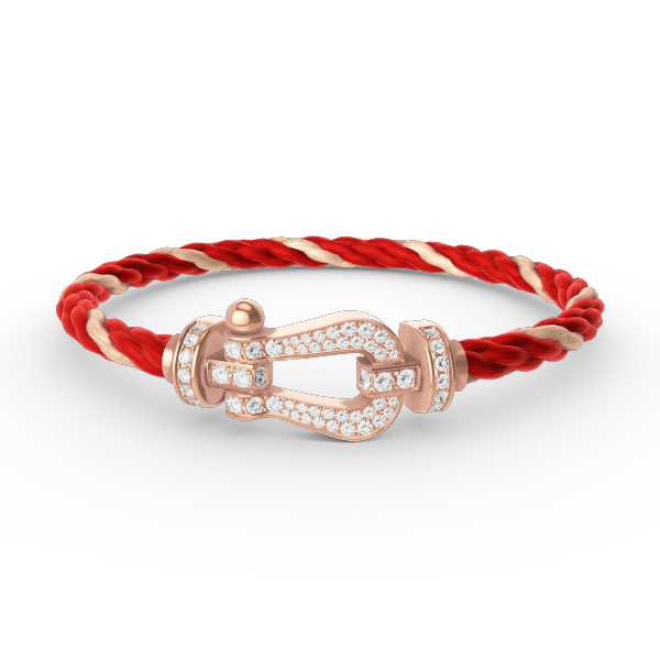 Mystic FORCE GROSSES HUFEISEN VOLL DIAMANT ARMREIF ROSÉGOLD