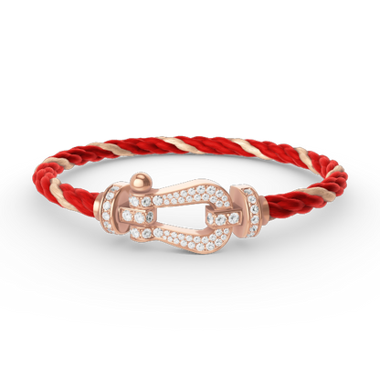 Mystic FORCE GROSSES HUFEISEN VOLL DIAMANT ARMREIF ROSÉGOLD