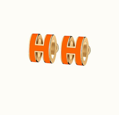 Mystic MINI POP H EARRINGS ORANGE