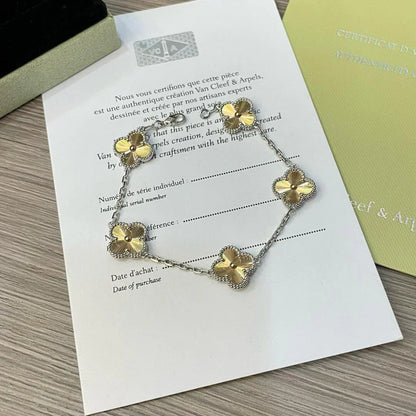 [Mysitc ]New  CLOVER 5 MOTIF LASER BRACELET COLLECTION