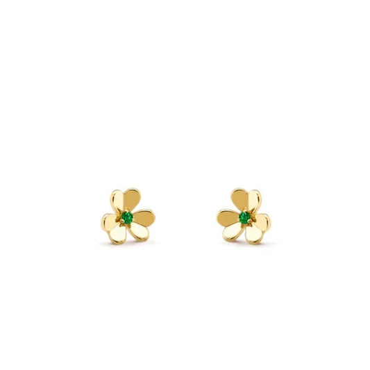 Mysitc FRIVOLE  FLOWER MALACHITE EARRINGS