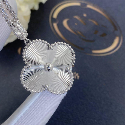 Mystic CLOVER 25MM SILBER GROSSE KLEEB LATT KETTE