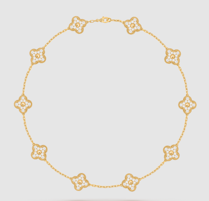 [Mysitc ]CLOVER 10 MOTIVE VOLL BESETZTE DIAMANTENKETTE