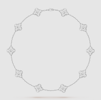 [Mysitc ]CLOVER 10 MOTIVE VOLL BESETZTE DIAMANTENKETTE