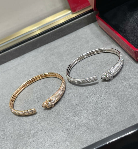 Mysitc PANTHERE FULL DIAMOND OPEN BRACELET