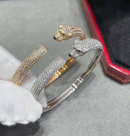 Mysitc PANTHERE FULL DIAMOND OPEN BRACELET