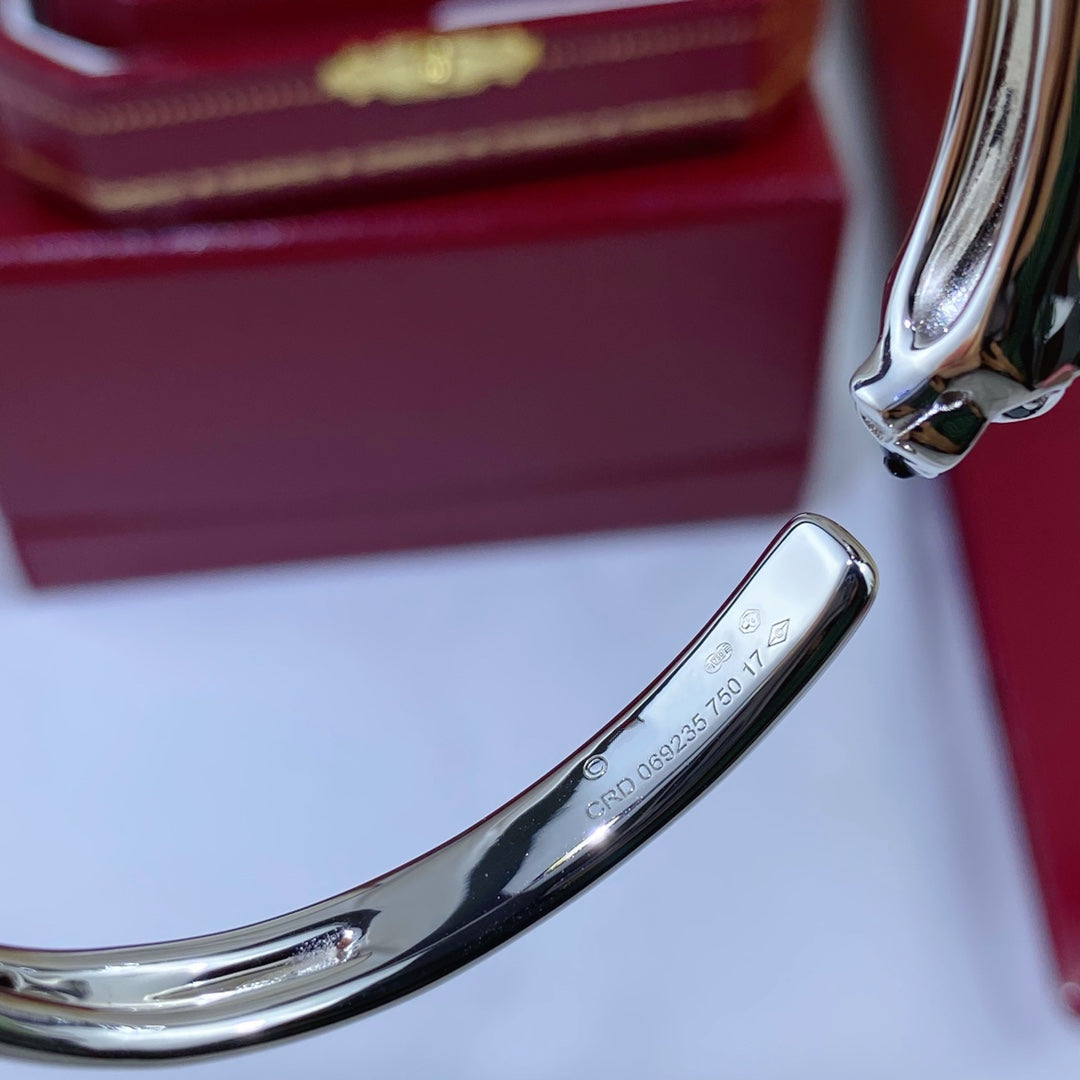 Mysitc PANTHERE SILVER OPEN BRACELET