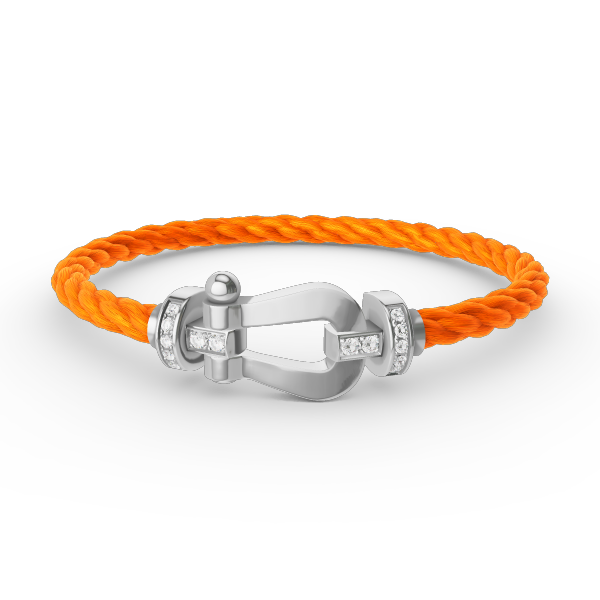 Mystic FORCE GROSSES HALBES HUFEISEN ARMBAND SILBER