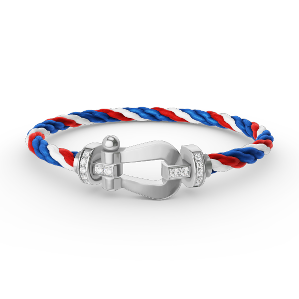 Mystic FORCE GROSSES HALBES HUFEISEN ARMBAND SILBER